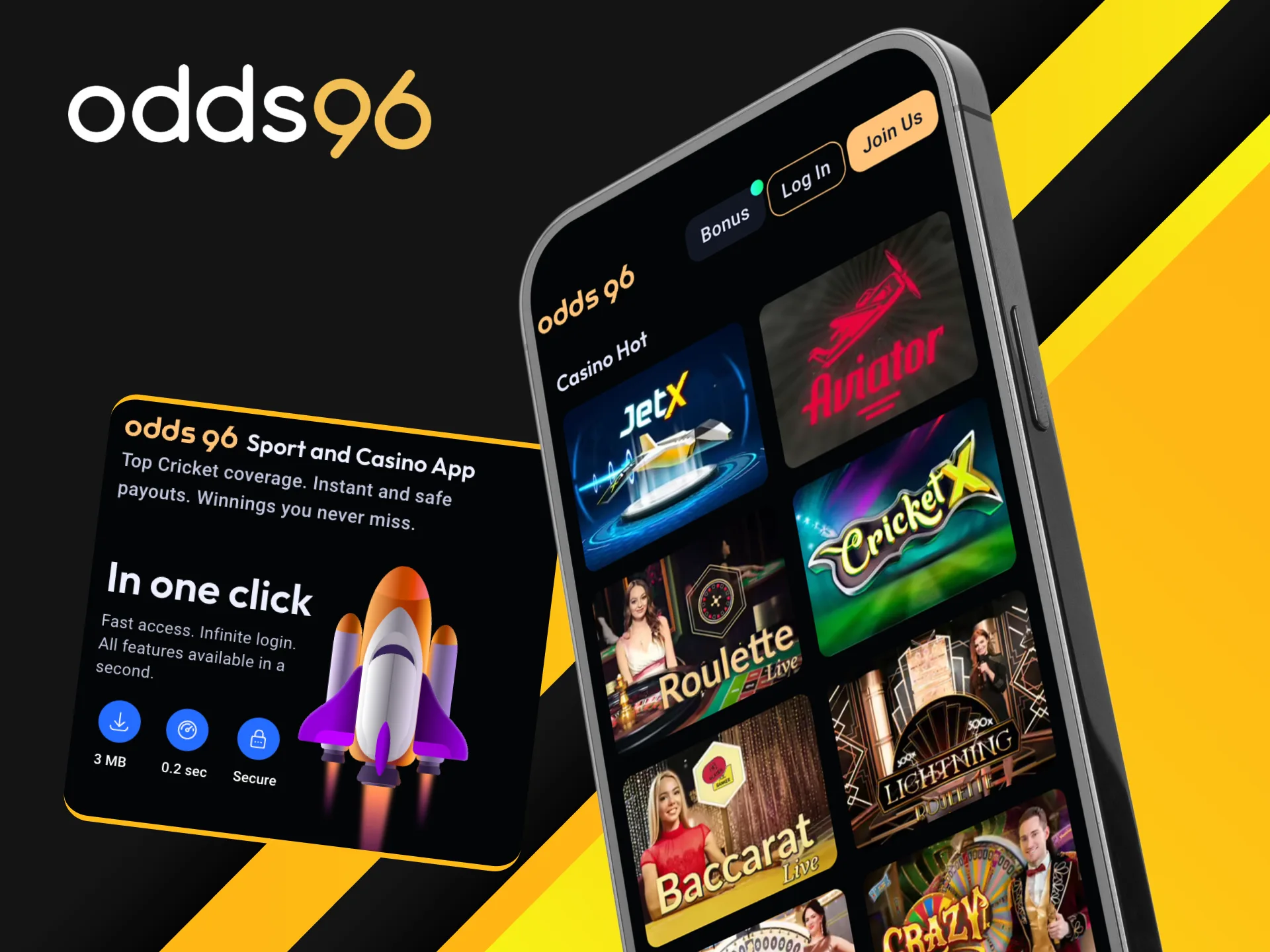 Can I play Odds96 online casino on my phone without an app.