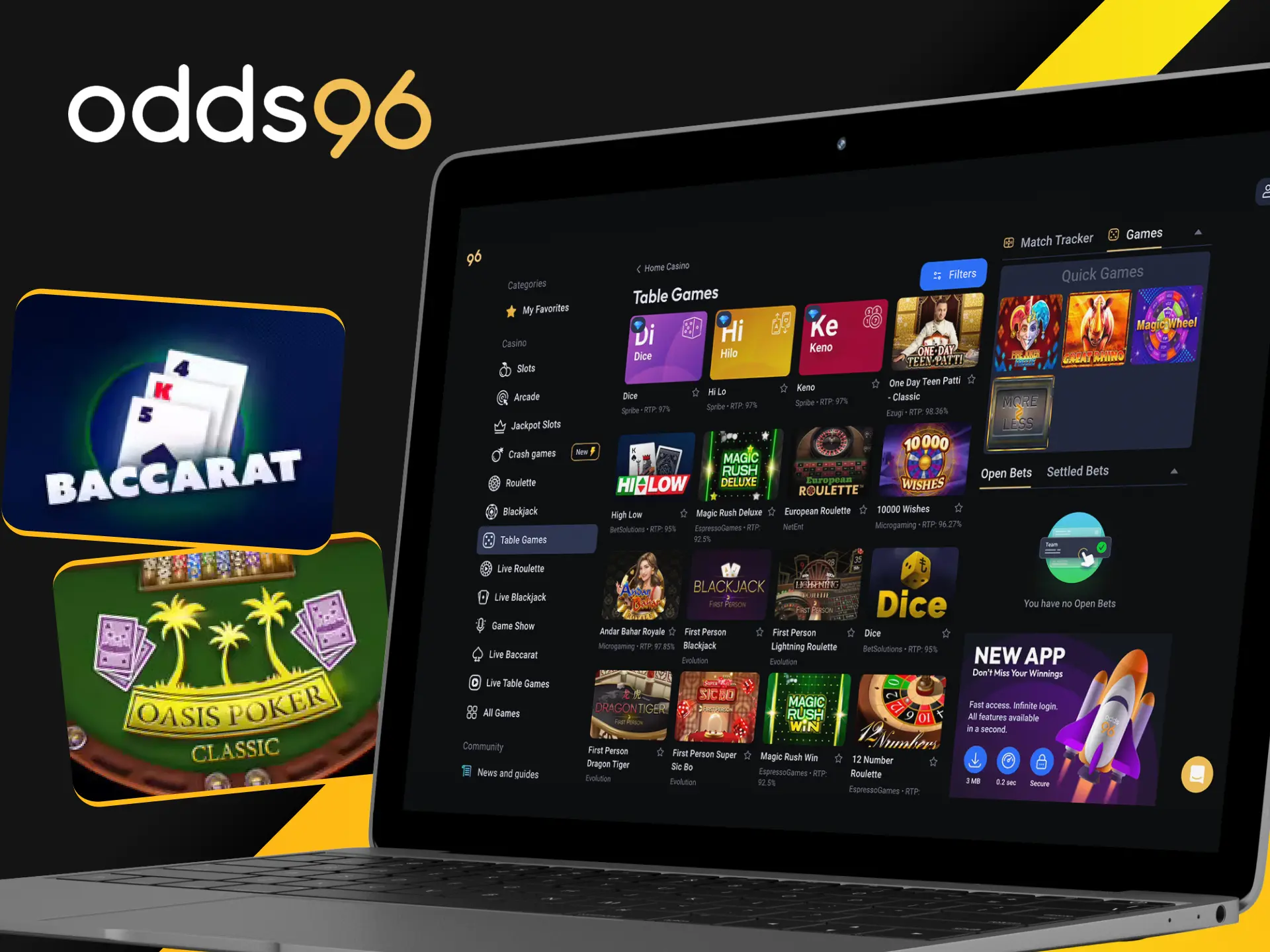 What Board Games can I find on the Odds96 online casino website.