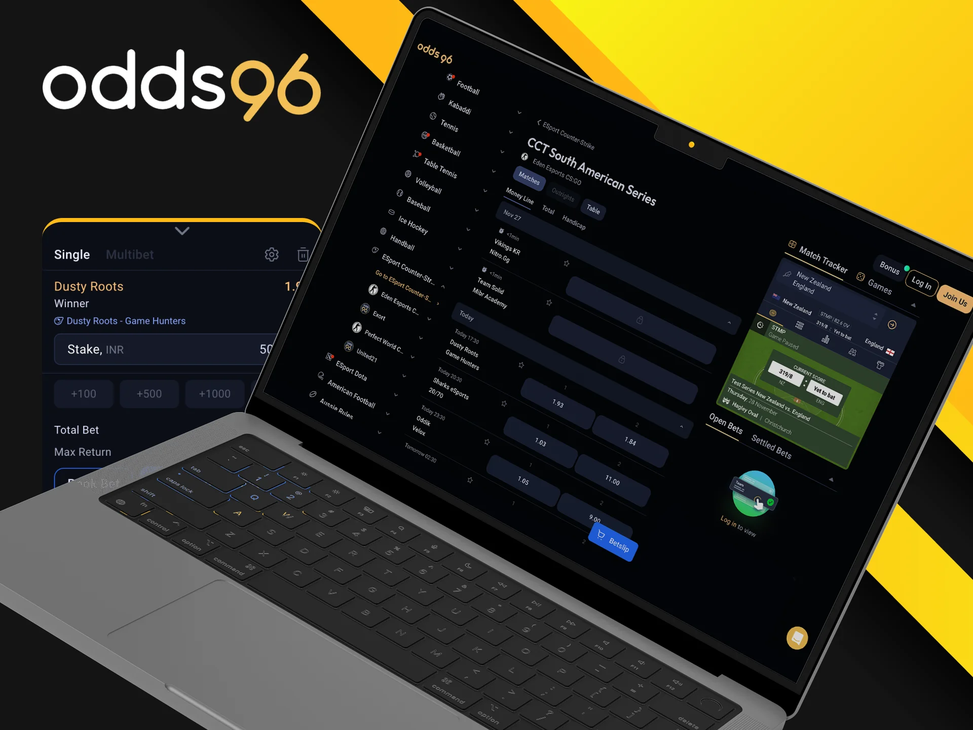 Do Live Betting at Odds96 online casino.